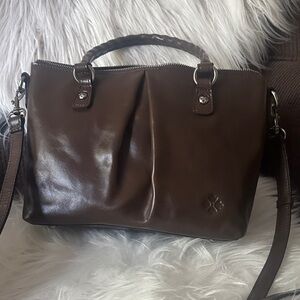 Patricia Nash Dora top Handel cross body leather handbag